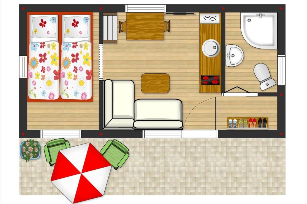 Tiny House Lavender Villa Podturen Buitenkant foto